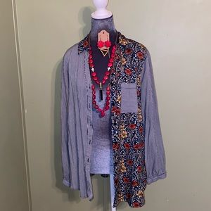 Wildflower strip button down